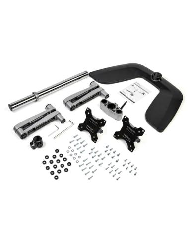 StarTech.com Soporte VESA de Escritorio para Dos Monitores - Soporte Ergonómico para Pantallas hasta 32" con Montaje VESA - Sopo