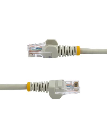 StarTech.com Cable de Red Ethernet 15m UTP Patch Snagless Sin Enganches Cat5e Cat 5e RJ45 - Gris