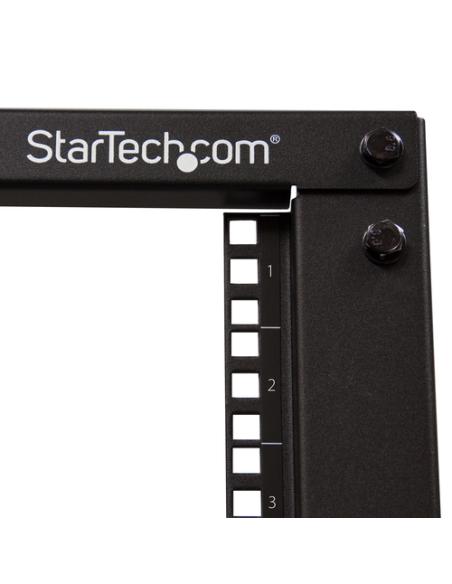 StarTech.com Rack 18U Móvil de Marco Abierto de 4 Columnas para Servidores - Rack de Cuatro Columnas de 19 Pulgadas para Equipo 