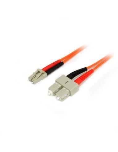 StarTech.com Cable Patch de Fibra Duplex Multimodo 50/125 1m LC - SC