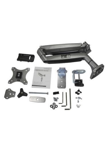 StarTech.com Brazo Ergonómico de Escritorio para Monitor VESA hasta 9kg - de Servicio Pesado - Movimiento Total, Altura Ajustabl