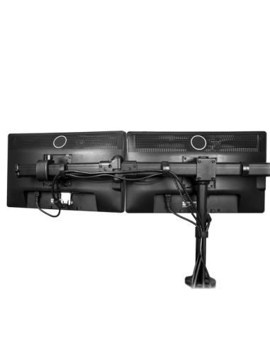 StarTech.com Brazo para 3 Monitores de Montaje en Escritorio - Soporte VESA Ergonómico para 3 Monitores de hasta 27" - Mástil Ar
