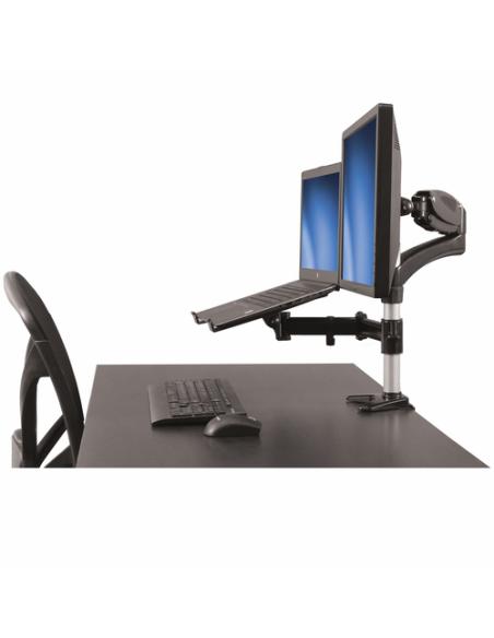 StarTech.com Brazo para un Monitor - Base para Ordenador Portátil con Ajuste de Altura de un Toque