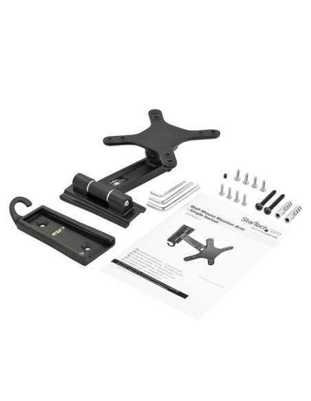 StarTech.com Soporte de pared de un solo giro para monitor - Montura VESA para Pantallas de hasta 27 Pulgadas