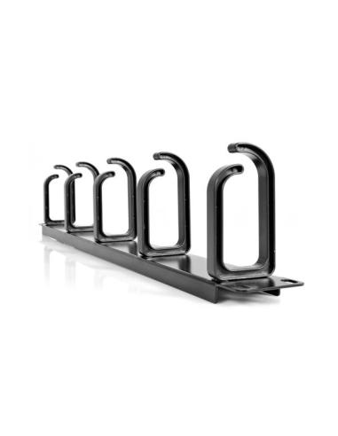 StarTech.com Panel 1U de 19 Pulgadas para Gestión de Cableado con Anillas en D