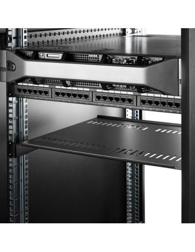 StarTech.com Bandeja Estante Ventilado de 1U para Armario Rack de Servidores de 19 Pulgadas - de 16 Pulgadas de Profundidad - de