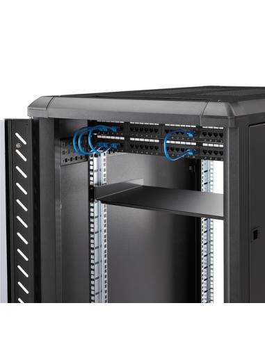 StarTech.com Bandeja Estante de 1U para Armario Rack de Servidores - de 10 Pulgadas (254mm) de Profundidad - en Acero de Servici