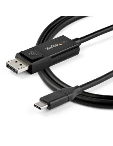 StarTech.com 2m - Cable USB-C a DisplayPort 1.4 - Bidireccional