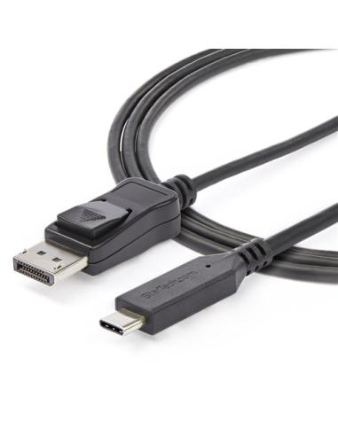 StarTech.com CDP2DP146B adaptador de cable de vídeo 1,8 m USB Tipo C DisplayPort Negro