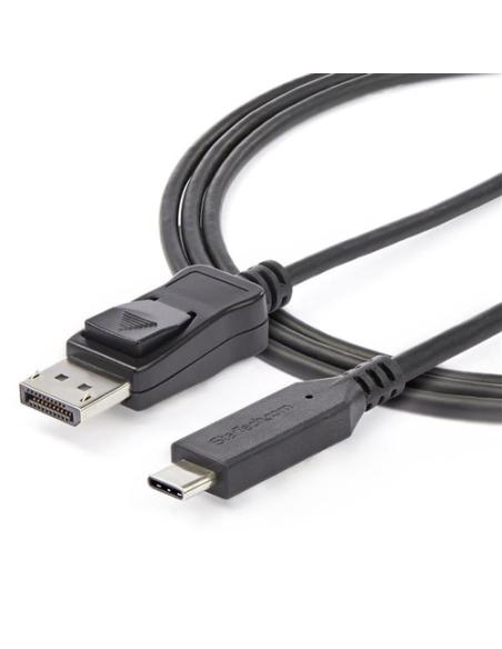 StarTech.com CDP2DP146B adaptador de cable de vídeo 1,8 m USB Tipo C DisplayPort Negro