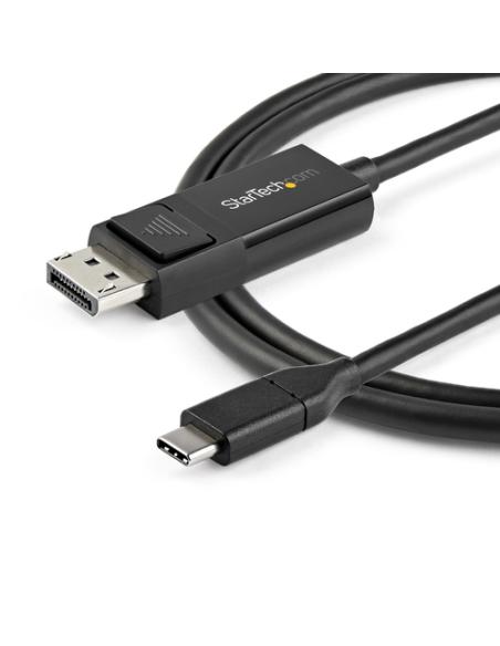 StarTech.com Cable de 1m USB C a DisplayPort 1.2 de 4K a 60Hz - Cable Adaptador de Vídeo Bidireccional DP a USB-C o USB-C a DP R