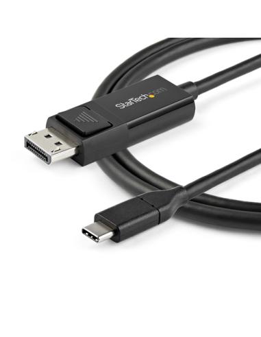 StarTech.com Cable de 2m USB C a DisplayPort 1.2 de 4K a 60Hz - Cable Adaptador de Vídeo Bidireccional DP a USB-C o USB-C a DP R