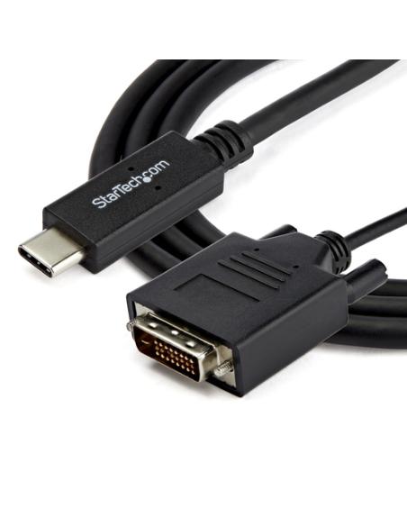 StarTech.com Cable de 1m USB-C a DVI - 1920 x 1200 - Negro