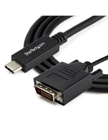 StarTech.com Cable de 2m USB-C a DVI - 1920 x 1200 - Negro