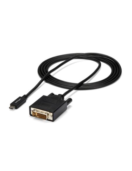 StarTech.com Cable de 2m USB-C a DVI - 1920 x 1200 - Negro