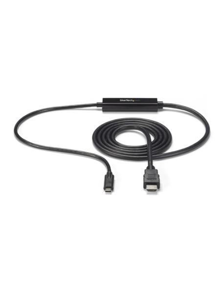 StarTech.com Cable Adaptador USB-C a HDMI de 2m - Cable Conversor de USB-C a HDMI para Ordenadores USB Tipo C 4K 30Hz - Negro