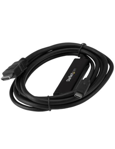 StarTech.com Cable Adaptador USB-C a HDMI de 2m - Cable Conversor de USB-C a HDMI para Ordenadores USB Tipo C 4K 30Hz - Negro