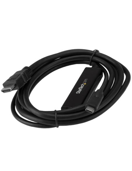 StarTech.com Cable Adaptador USB-C a HDMI de 2m - Cable Conversor de USB-C a HDMI para Ordenadores USB Tipo C 4K 30Hz - Negro