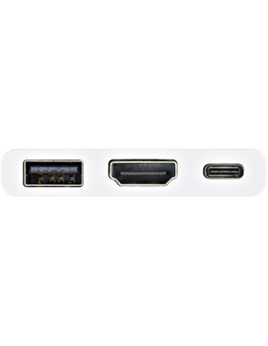 StarTech.com Adaptador Multipuertos USB-C con HDMI - Puerto USB 3.0 - PD de 60W - Blanco