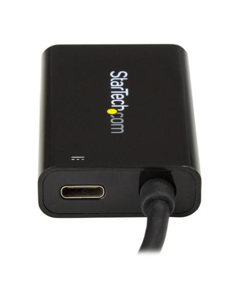 StarTech.com Adaptador USB-C a HDMI 4K con Entrega de Alimentación por USB - 60 Watts - Negro