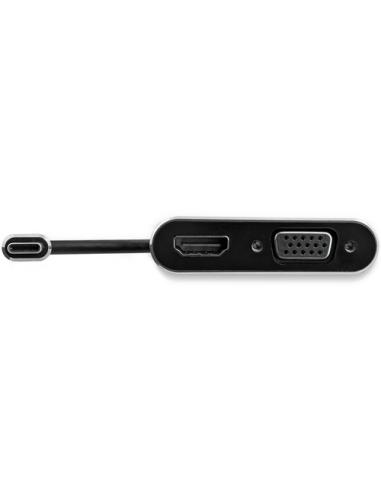 StarTech.com Adaptador USB-C a VGA y HDMI - 2en1 - 4K 30Hz - Gris Espacial - Adaptador Gráfico Externo USB Tipo C