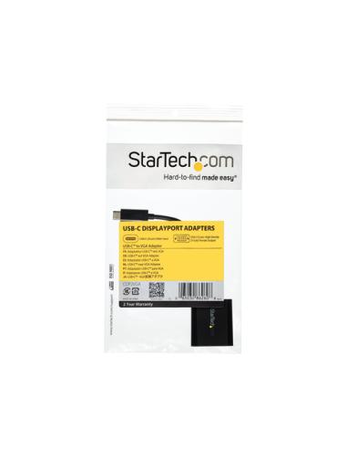 StarTech.com Adaptador USB C a VGA - Negro - 1080p - Convertidor de Vídeo para su MacBook Pro - Dongle de Pantalla USB Tipo C a 