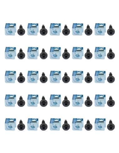 StarTech.com Paquete de 50 Tornillos 10-32 y Tuercas Clip para Armario Rack de Servidores