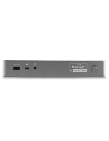 StarTech.com Docking Station Universal para Portátil - Replicador de Puertos Híbrido USB-C/-A - 2x HDMI y DP 4K - PD 100W - Mac 