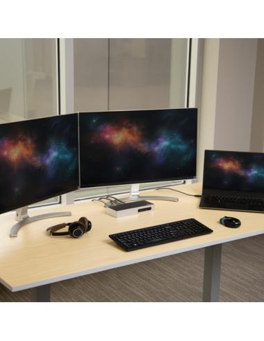 StarTech.com Replicador de Puertos USB 3.0 - Docking Station de Portátil para Dos Pantallas con Vídeo HDMI & DVI/VGA - Ladrón Hu
