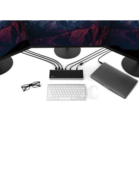 StarTech.com Dock USB-C para 3 Monitores 4K - Hub Ladrón de 5 Puertos USB 3.2 5Gbps - HDMI y DisplayPort - Mac y Windows - Docki