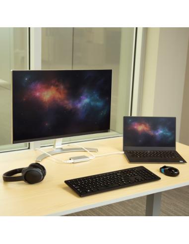 StarTech.com Adaptador Multipuertos USB-C - Docking Station Portátil USB-C 4K HDMI - Entrega de Potencia 60W - GbE - Hub 2x USB-