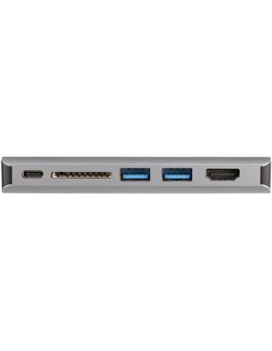 StarTech.com Adaptador Multipuertos USB-C - Mini Docking Station para Viajes con HDMI de 4K o VGA de 1080p - con Hub Ladrón USB 