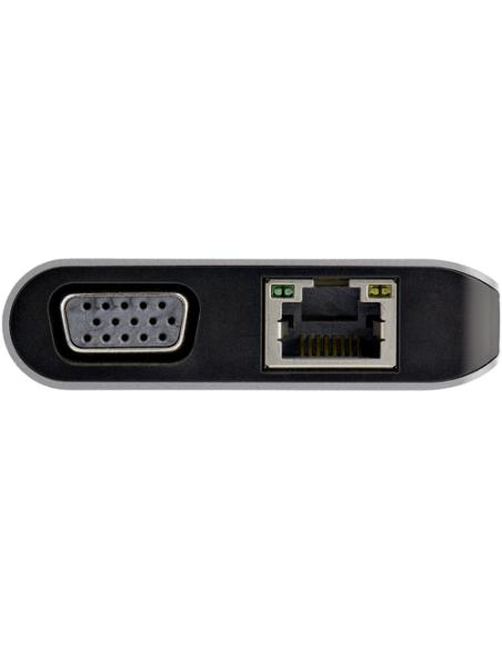 StarTech.com Adaptador Multipuertos USB-C - Mini Docking Station para Viajes con HDMI de 4K o VGA de 1080p - con Hub Ladrón USB 