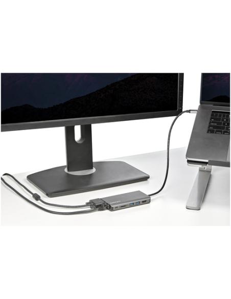 StarTech.com Adaptador Multipuertos USB-C - Mini Docking Station para Viajes con HDMI de 4K o VGA de 1080p - con Hub Ladrón USB 