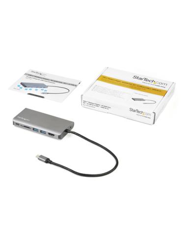 StarTech.com Adaptador Multipuertos USB-C - Mini Docking Station para Viajes con HDMI de 4K o VGA de 1080p - con Hub Ladrón USB 