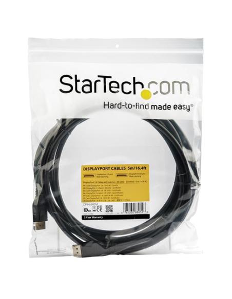 StarTech.com Cable de 5m DisplayPort 1.4 con Certificación VESA - 8K 60Hz HBR3 HDR - Cable DP Super UHD - Cable Delgado DP 1.4 U