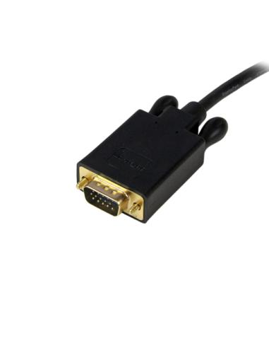 StarTech.com Cable 3m de Vídeo Adaptador Conversor DisplayPort DP a VGA - Convertidor Activo - 1080p - Negro