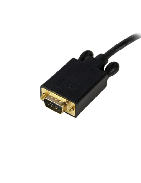 StarTech.com Cable 3m de Vídeo Adaptador Conversor DisplayPort DP a VGA - Convertidor Activo - 1080p - Negro