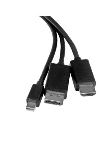 StarTech.com Cable Conversor HDMI, DisplayPort o Mini DisplayPort a HDMI de 2m - Adaptador DP y Mini DP