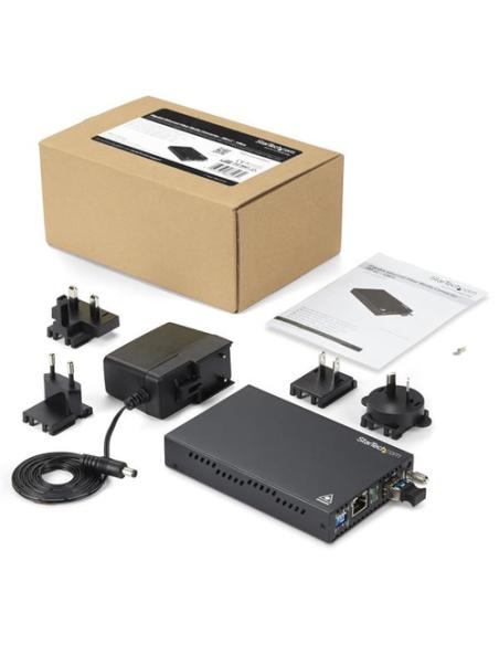 StarTech.com Conversor de Medios de Ethernet Gigabit de Cobre a Fibra - Monomodo LC - 10km