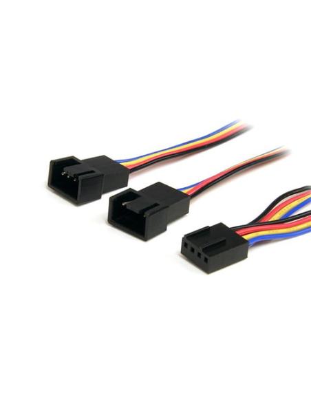 StarTech.com Cable Divisor 0,3m PWM 4 Pines Alimentación Ventilador Fan Placa Base Macho a Hembra
