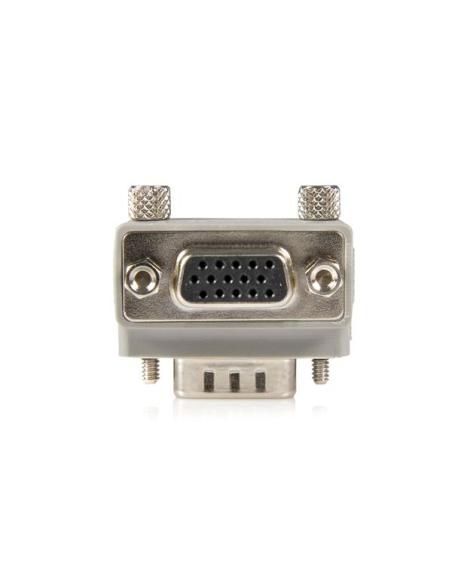 StarTech.com Right Angle VGA / VGA Cable Adapter Type 1 - M/F DB15 Gris