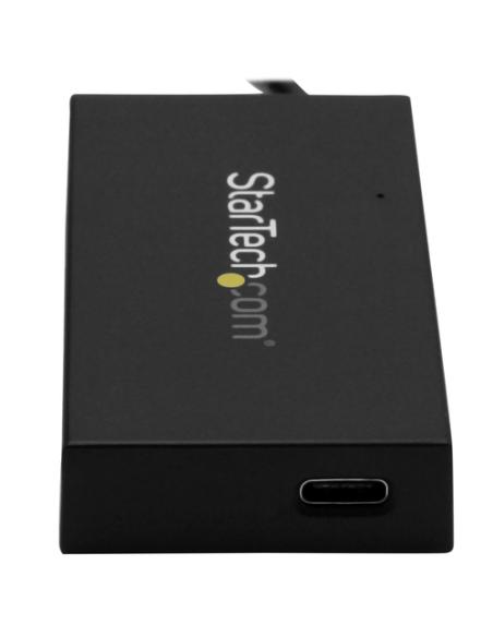 StarTech.com Hub USB 3.0 de 4 Puertos - Hub USB Tipo-A con 1 Puerto USB-C y 3 Puertos USB-A - Alimentación por Bus USB - Hub Ada