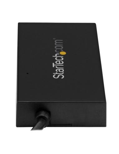 StarTech.com Hub USB 3.0 de 4 Puertos - Hub USB Tipo-A con 1 Puerto USB-C y 3 Puertos USB-A - Alimentación por Bus USB - Hub Ada