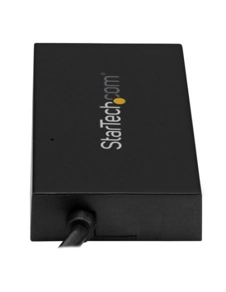 StarTech.com Hub USB 3.0 de 4 Puertos - Hub USB Tipo-A con 1 Puerto USB-C y 3 Puertos USB-A - Alimentación por Bus USB - Hub Ada