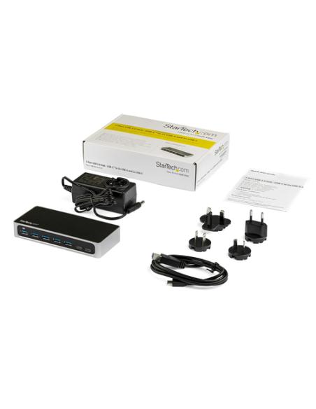 StarTech.com Hub Concentrador USB 3.0 USB C a 5x USB-A y 2x USB Tipo C de 7 Puertos - 5Gbps - Ladrón USBC Alimentado