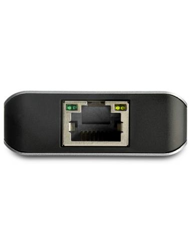 StarTech.com Hub Ladrón USB C con Puerto de Red Ethernet Gigabit RJ45 GbE - Concentrador USB Tipo C USB 3.2 Gen 2 de 10Gbps con 