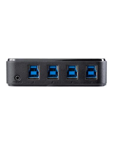 StarTech.com Switch Conmutador USB 3.0 (5Gbps) 4x4 para Compartir Dispositivos Periféricos