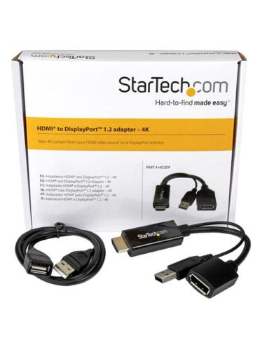 StarTech.com Conversor HDMI a DisplayPort - 4K