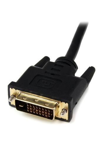 StarTech.com Adaptador de 20cm HDMI a DVI - DVI-D Macho - HDMI Hembra - Cable Conversor de Vídeo - Negro